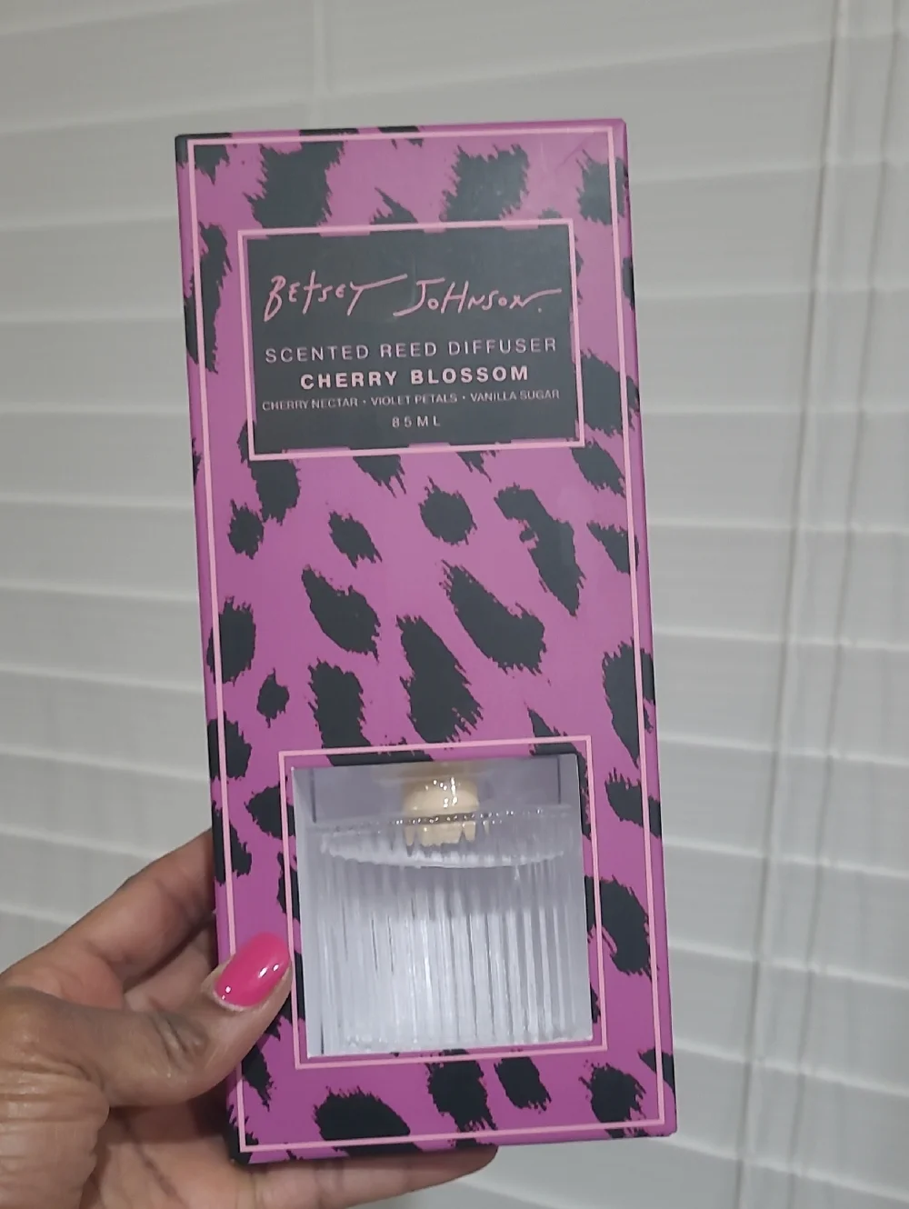 Betsey Johnson Pink Cherry Blossom Scented Reed Diffuser